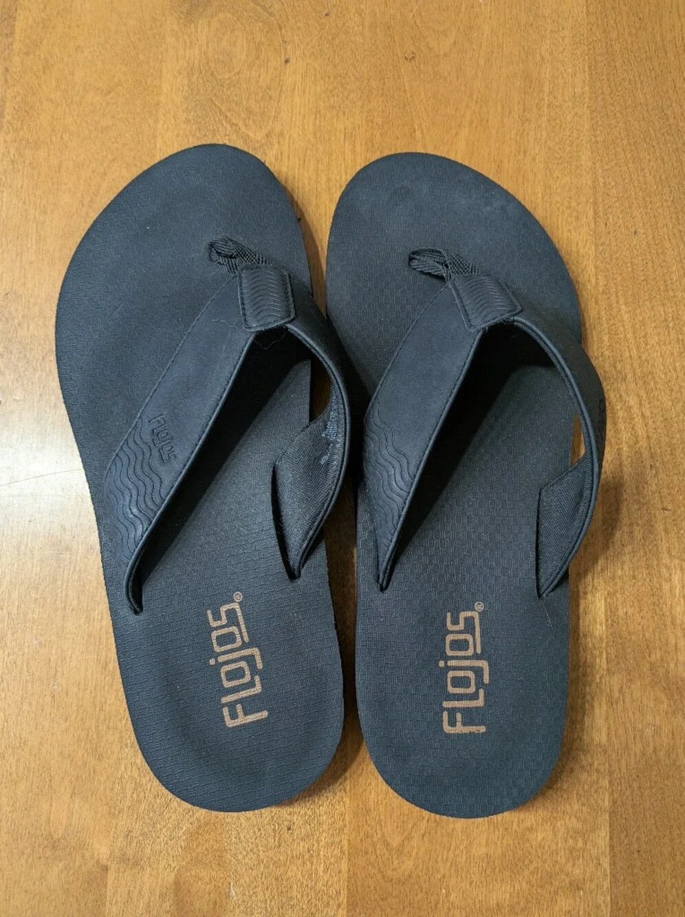Flojos Black Men's Flip Flops